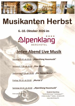 Live Musik Hotel Alpenklang