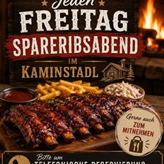 Spareribsabend im Kaminstadl
