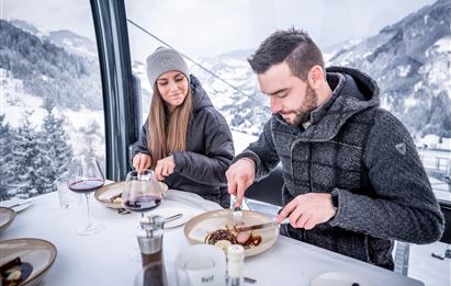 Exclusive gondola-dinner - ski and wine enjoyment week