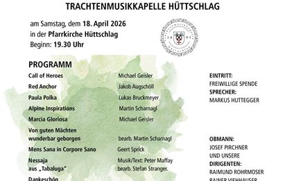 Anniversary concert of the TMK Hüttschlag