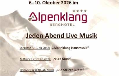 Live Musik im Berghotel Alpenklang