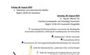 Einladung zu einem Blasmusiktag und Tag der offenen Tür der Feuerwehr. Die Veranstaltung findet am 8. und 9. August 2025 in Hüttschlag statt.