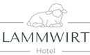 A hotel logo featuring a seated sheep. The inscription "LAMMWIRT Hotel" is designed clearly and invitingly.