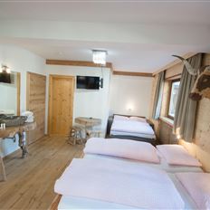 Triple room, shower and bath, toilet, conveniences