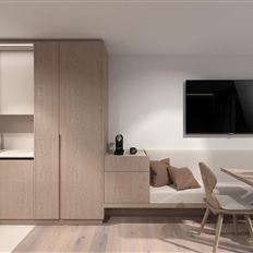 Apartment, separate toilet and shower/bathtub, south