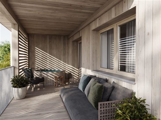 Cozy terrace with hot tub