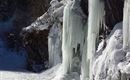 Eisfall im Gebiet der Roslehenalm