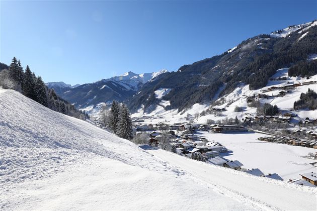 View of Großarl in winter