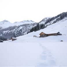 Winter hiking trail: Hubalm