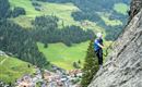 Klettern am Klettersteig Hüttschlag